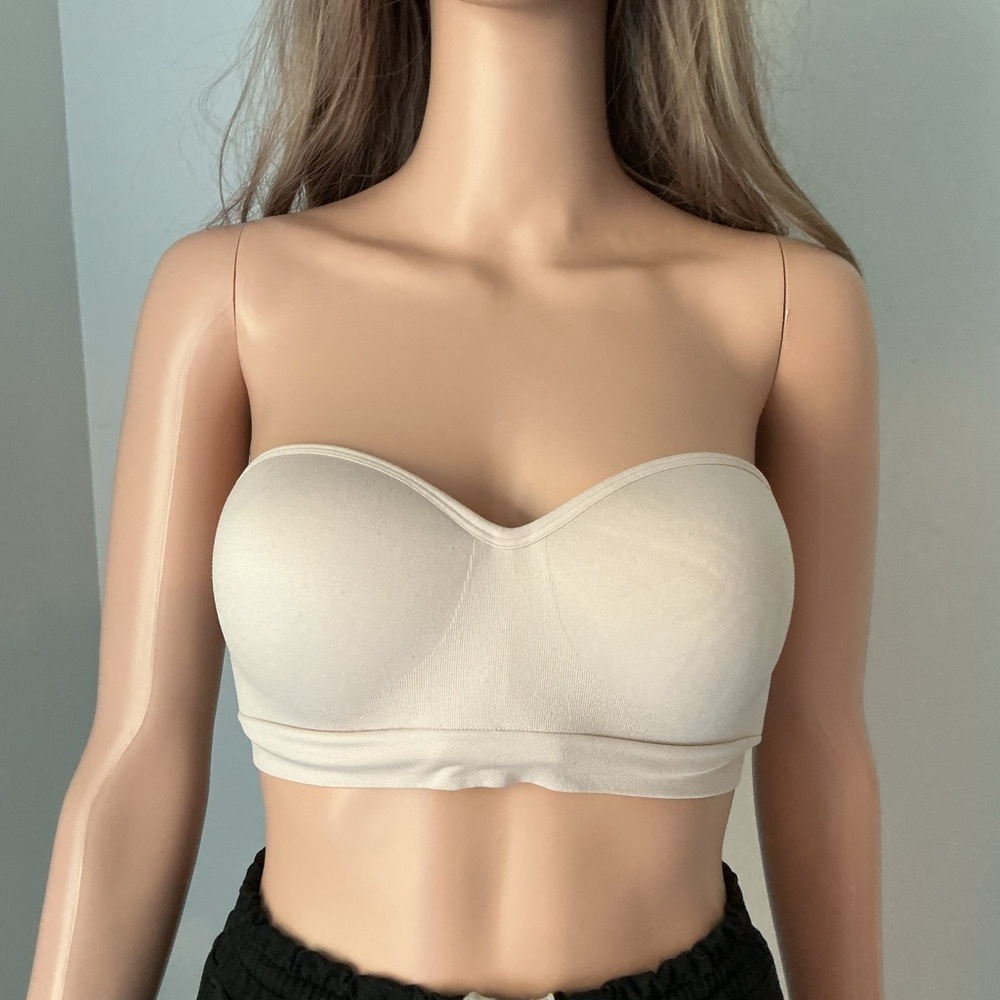 Auden Cream Bandeau Bra